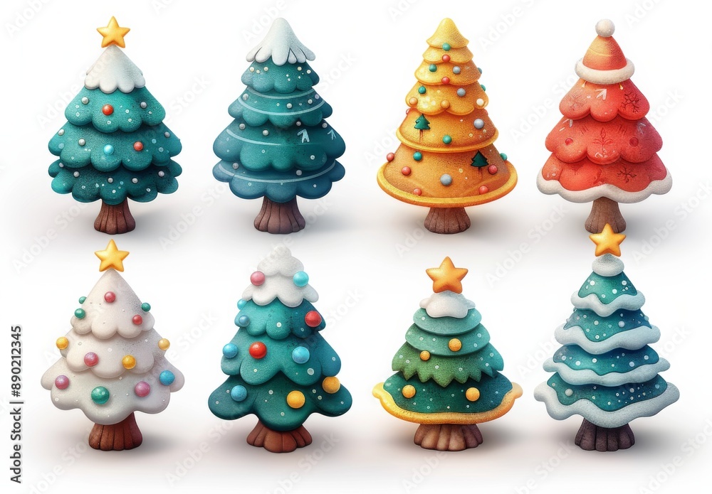 かわいいクリスマスツリーセット かわいいクリスマスツリーセット