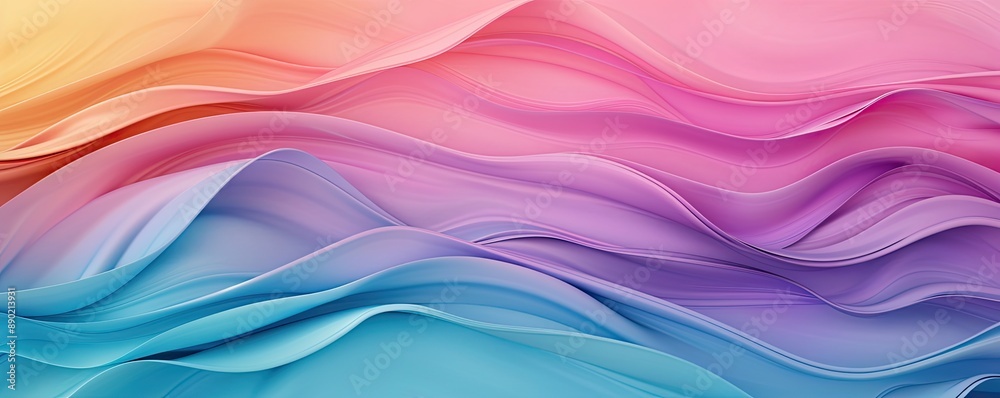 Digital abstract waves with vibrant colors creating a dynamic background Digital abstract waves with vibrant colors creating a dynamic background