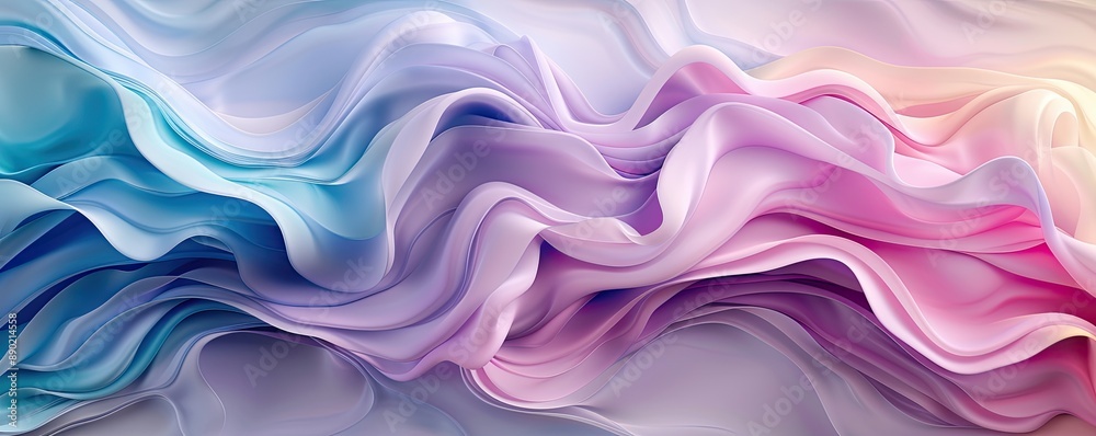 Fototapeta premium Abstract waves of color, creating a fluid and dynamic background