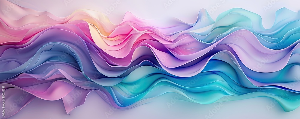 Abstract waves of color, creating a fluid and dynamic background Abstract waves of color, creating a fluid and dynamic background
