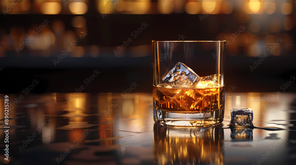 There is a glass of whiskey on the table There is a glass of whiskey on the table