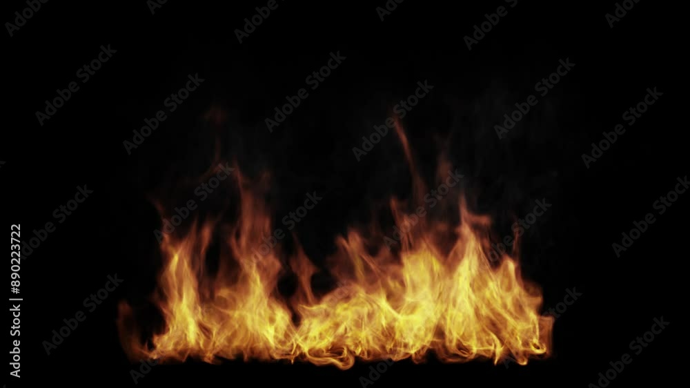 Radiant fire flames on a black background without smoke, captivating and fiery display for dramatic effects. This clip includes an alpha channel. Radiant fire flames on a black background without smoke, captivating and fiery display for dramatic effects. This clip includes an alpha channel.
