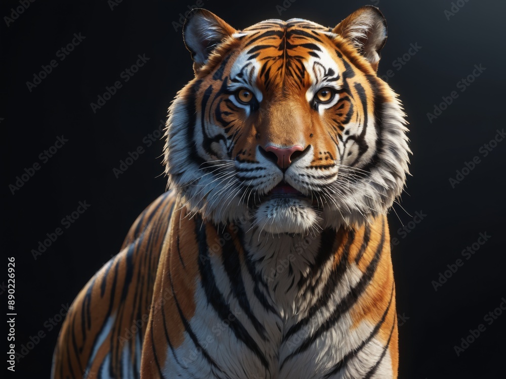 wild tiger isolated on white background wild tiger isolated on white background