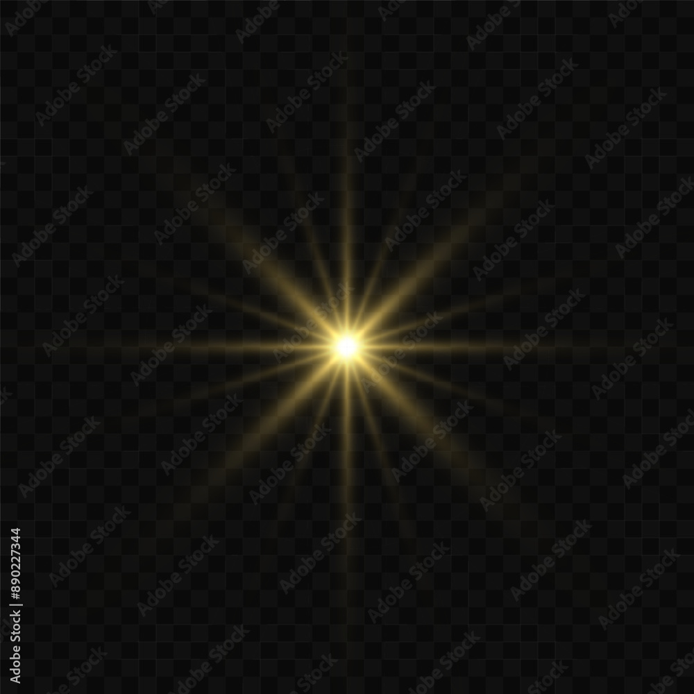 White glowing light flashes with transparent. Vector illustration for decorating cool effect with sequins rays. Bright Star. Transparent background, bright flash. White glowing light flashes with transparent. Vector illustration for decorating cool effect with sequins rays. Bright Star. Transparent background, bright flash.