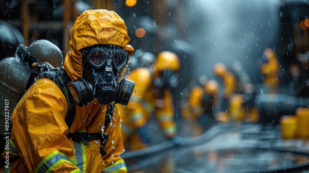 Employees of the chemical industry Employees of the chemical industry