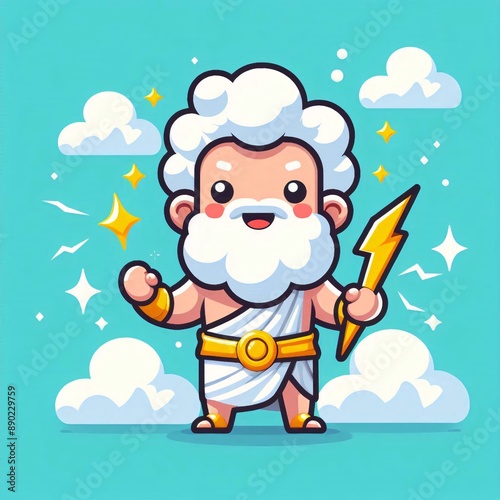 Cute Cartoon Zeus
