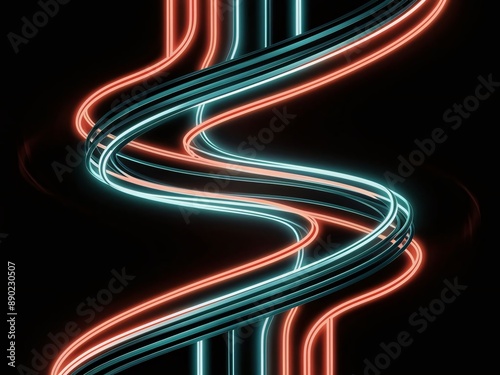 Glowing Abstract Lines