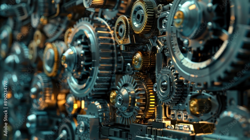 Close-up of intricate mechanical gears and cogs, showcasing the complexity and precision of industrial machinery and engineering. Close-up of intricate mechanical gears and cogs, showcasing the complexity and precision of industrial machinery and engineering.