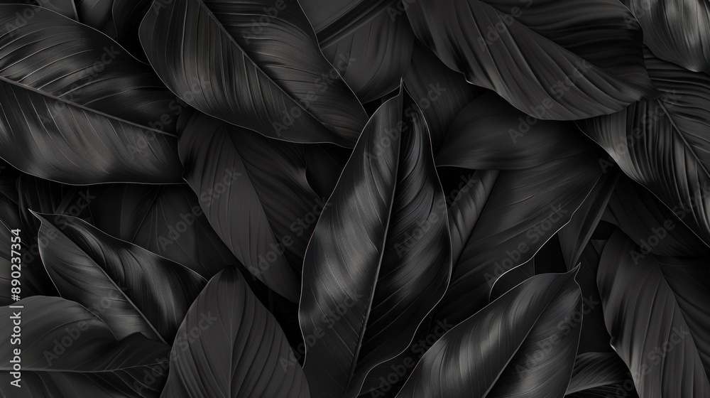 Dark and Moody Tropical Leaves Dark and Moody Tropical Leaves