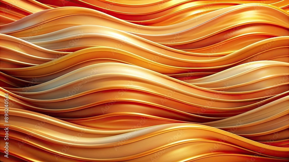 Abstract waves in warm orange and cream tones, flowing and blending smoothly to create a serene and harmonious visual effect. Abstract waves in warm orange and cream tones, flowing and blending smoothly to create a serene and harmonious visual effect.