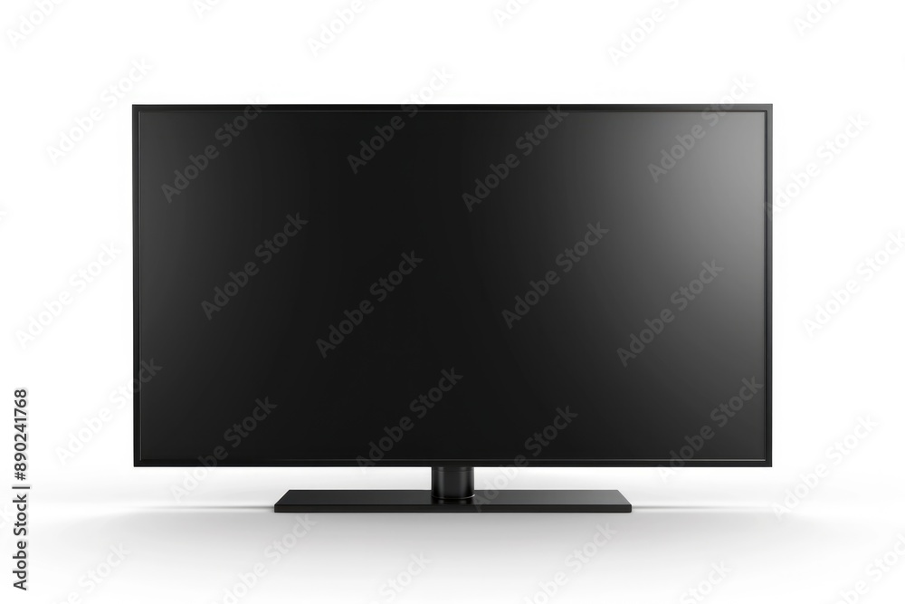 TV. Modern LED Television Monitor Design Isolated on White Background TV. Modern LED Television Monitor Design Isolated on White Background