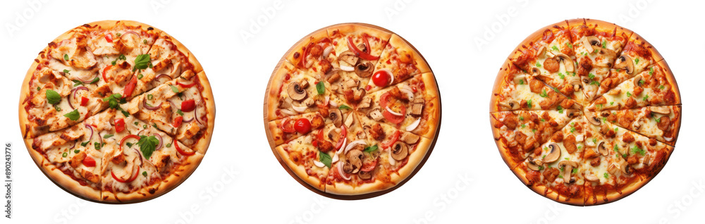 Set of Delicious pizza Isolated On Transparent Background Png File Set of Delicious pizza Isolated On Transparent Background Png File