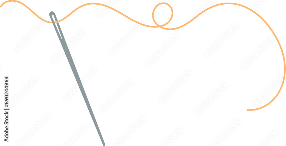 Sewing needle and thread icon, flat sewing craft tool element, hand drawn fashion decoration design, cartoon embroidery accessories object, doodle tailor supplies illustration, Sewing needle and thread icon, flat sewing craft tool element, hand drawn fashion decoration design, cartoon embroidery accessories object, doodle tailor supplies illustration,