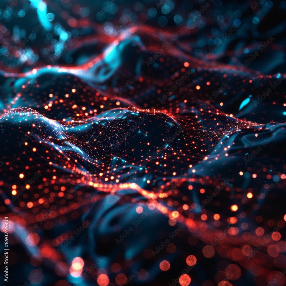 Abstract Digital Wave Background Abstract Digital Wave Background