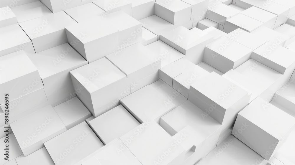 Light Geometric Background. Lactic White Business Style with Copy Space Light Geometric Background. Lactic White Business Style with Copy Space