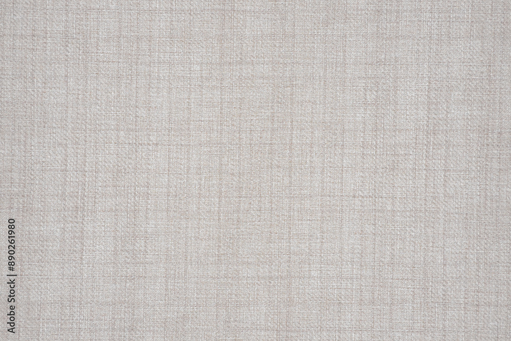 Fototapeta premium Light Beige Linen Fabric Texture Background（薄いベージュの繊維質な布生地の背景）