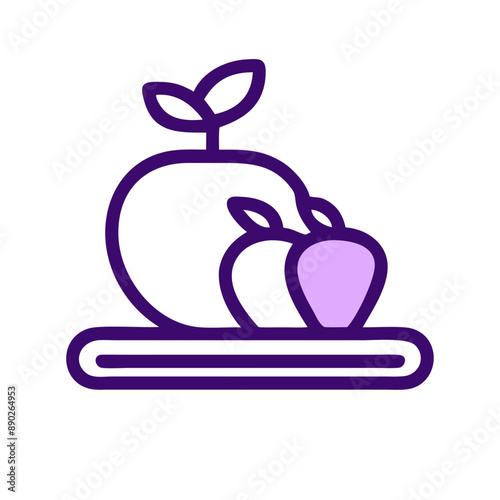 Minimalist Mental Healthcare Professional Icon, Purple and White, Healthy Lifestyle