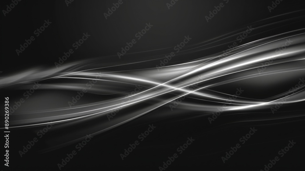 Gray Tech Luminescence: 1080P High Precision Simple Curve Light Effect Background with Strong Technology Sense on Black, Best for Graphic Design Gray Tech Luminescence: 1080P High Precision Simple Curve Light Effect Background with Strong Technology Sense on Black, Best for Graphic Design