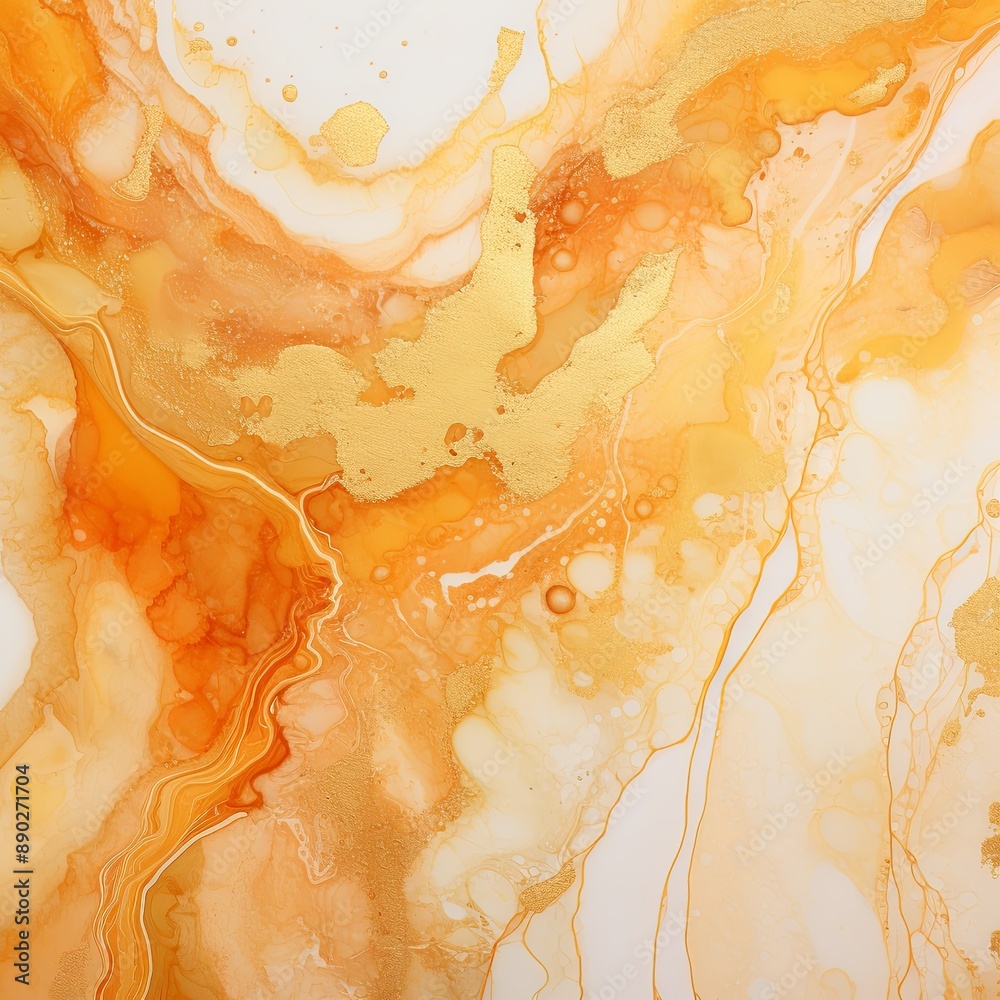 A mesmerizing blend of Orange, gold, and white paints forms an eye-catching design with a modern flair, perfect for elevating the ambiance of any living or workspace. A mesmerizing blend of Orange, gold, and white paints forms an eye-catching design with a modern flair, perfect for elevating the ambiance of any living or workspace.
