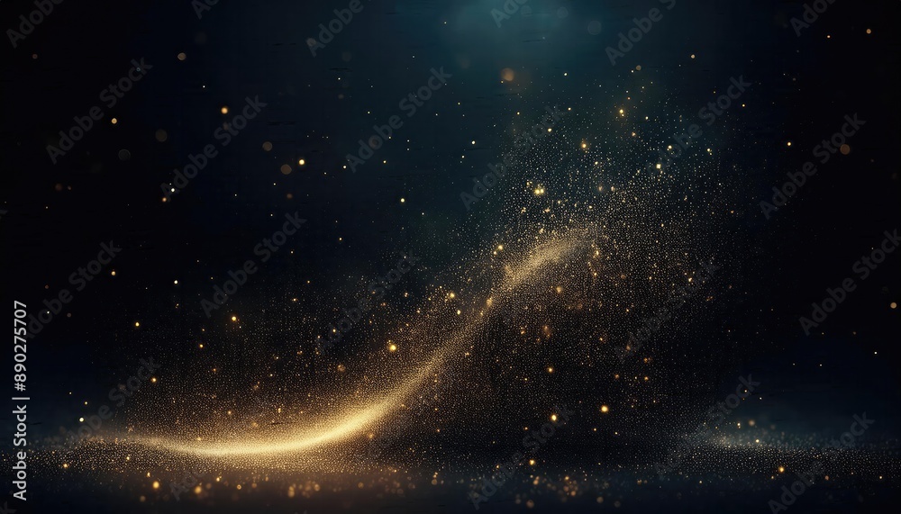 Fototapeta premium Fine Dust particles, fine dust transparent images, Fine Dust Particles on a black background