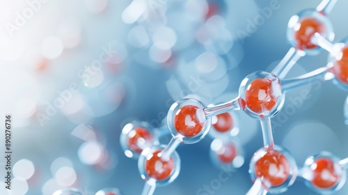 Isotopic labeling in biological research, with detailed imagery of molecules and cells tagged with isotopes, showcasing its use in medical studies