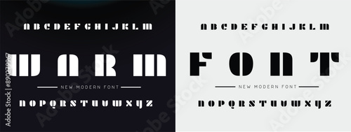 Modern Bold Font. Sans Serif Font. Regular Italic Uppercase Lowercase Typography urban style alphabet fonts for fashion, sport, technology, digital, movie, logo design, vector illustration