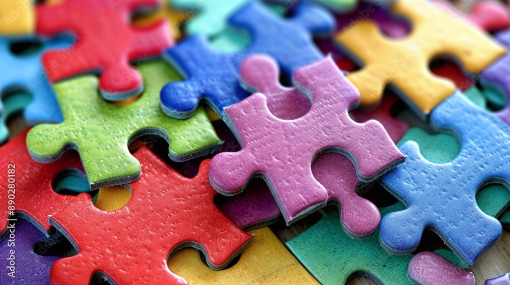 Jigsaw puzzle team building teamwork concept Jigsaw puzzle team building teamwork concept