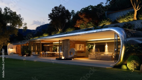 luxury villa made from an airplane