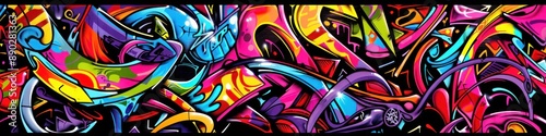 dynamic shapes and bright colors, adding an urban edge to any space.