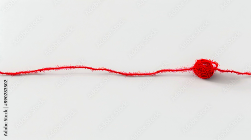 abstract red tangled line, symbolizes problems, life difficulties, confusion, hope abstract red tangled line, symbolizes problems, life difficulties, confusion, hope