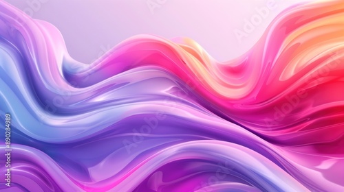 Abstract Colorful Swirling Design