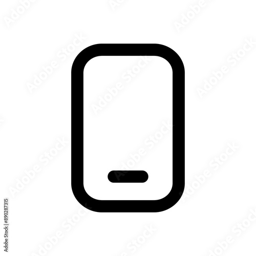 Smartphone Line Style Icon. Vector Illustrations.