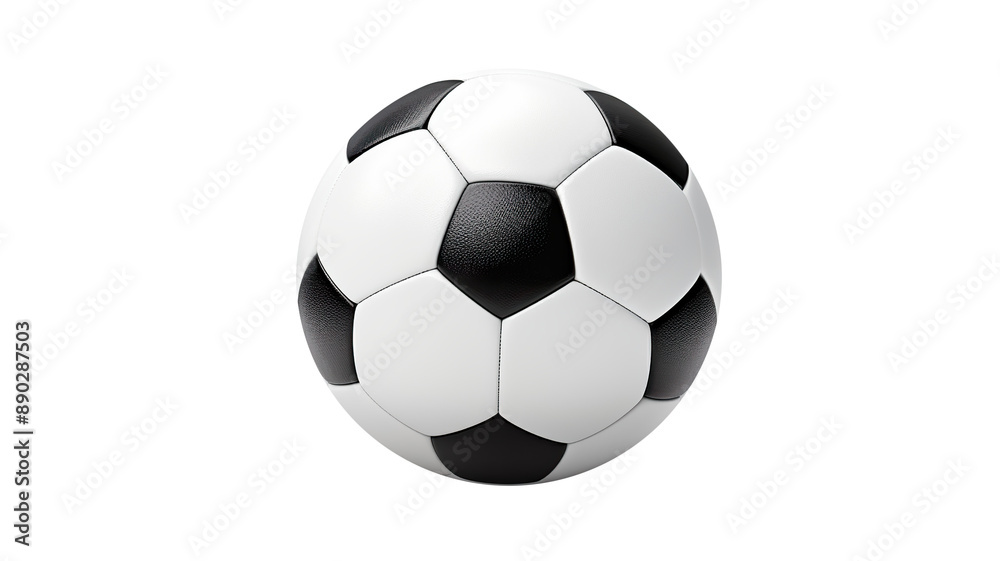 Naklejka premium Soccer ball isolated on a transparent background, png 