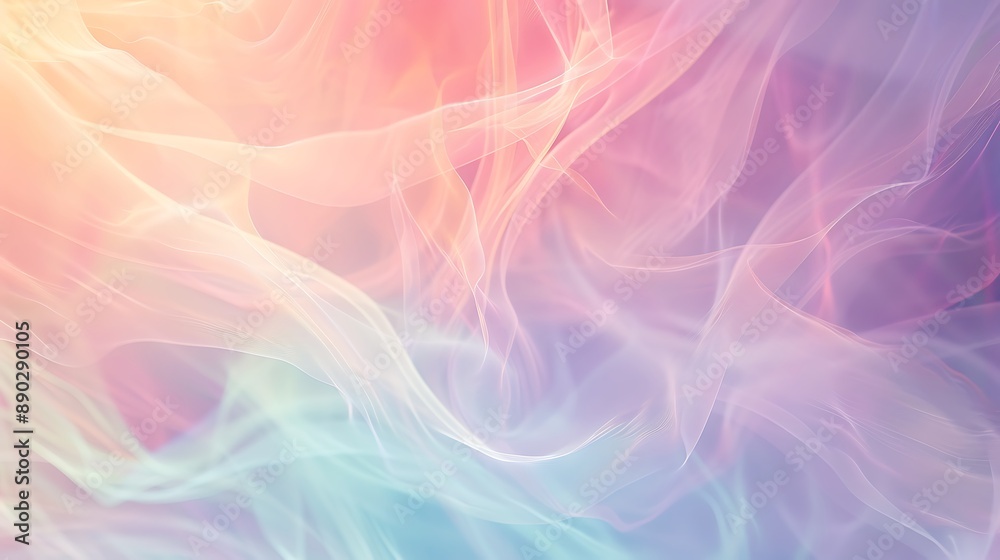 Soft pastel gradients merging together to form a soothing and ethereal abstract background Soft pastel gradients merging together to form a soothing and ethereal abstract background