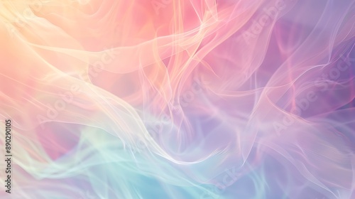 Wallpaper Mural Soft pastel gradients merging together to form a soothing and ethereal abstract background Torontodigital.ca