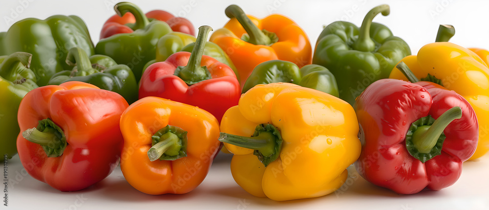 Bell pepper on a white background Bell pepper on a white background