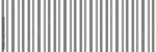Grungy lines textile pattern, straight vertical vector seamless. Children fabric texture stripe background in white and black colors.