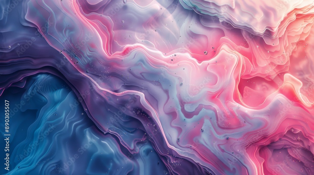 Obraz premium Abstract 3D Rendered Fluid Gradient: abstract