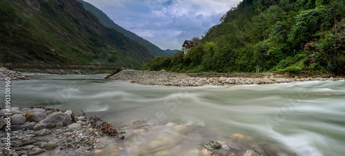 river in the mountains