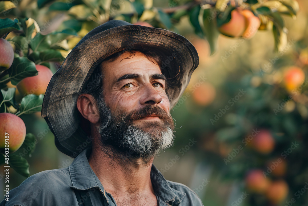 Obraz premium Person nursing fruit tree bush enjoying own farm delicious berries ripes, Generative AI