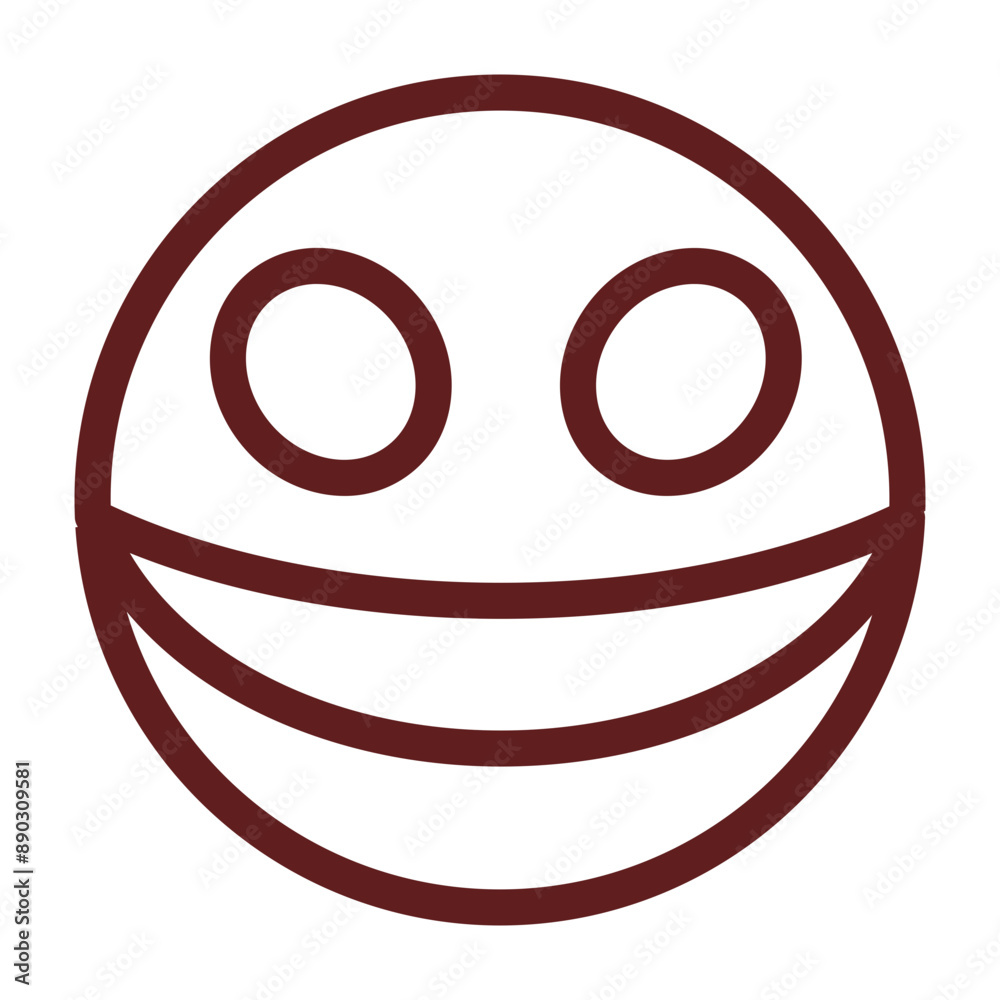 emoji Mask Vector Line Maroon Icon Design emoji Mask Vector Line Maroon Icon Design