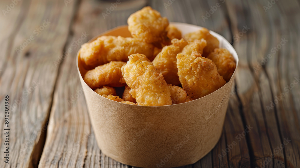 Fried chicken wings on a wooden table. Breaded, crispy fried Kentucky chicken, perfect for a tasty dinner. Fried chicken wings on a wooden table. Breaded, crispy fried Kentucky chicken, perfect for a tasty dinner.