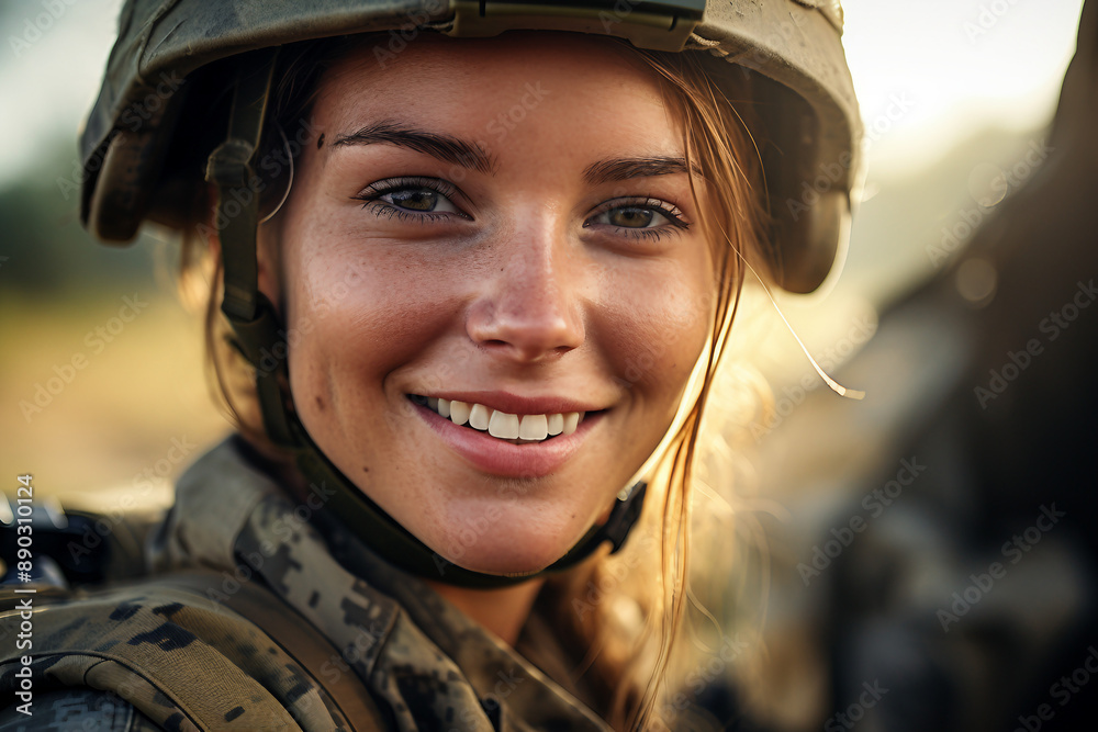 Caucasian soldier at the battlefield generative AI