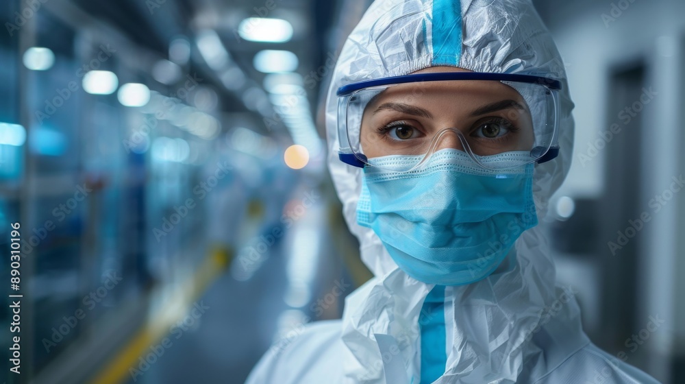 Healthcare Worker in Protective Gear Healthcare Worker in Protective Gear