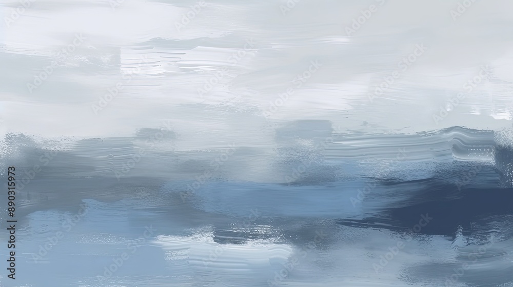 Obraz premium a watercolor background with a serene sky with blue and grey shades