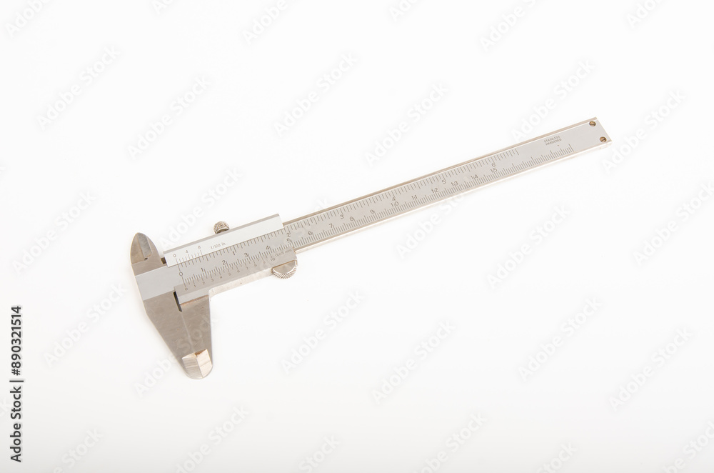 Vernier Caliper isolated on white background. Clipping path included Vernier Caliper isolated on white background. Clipping path included