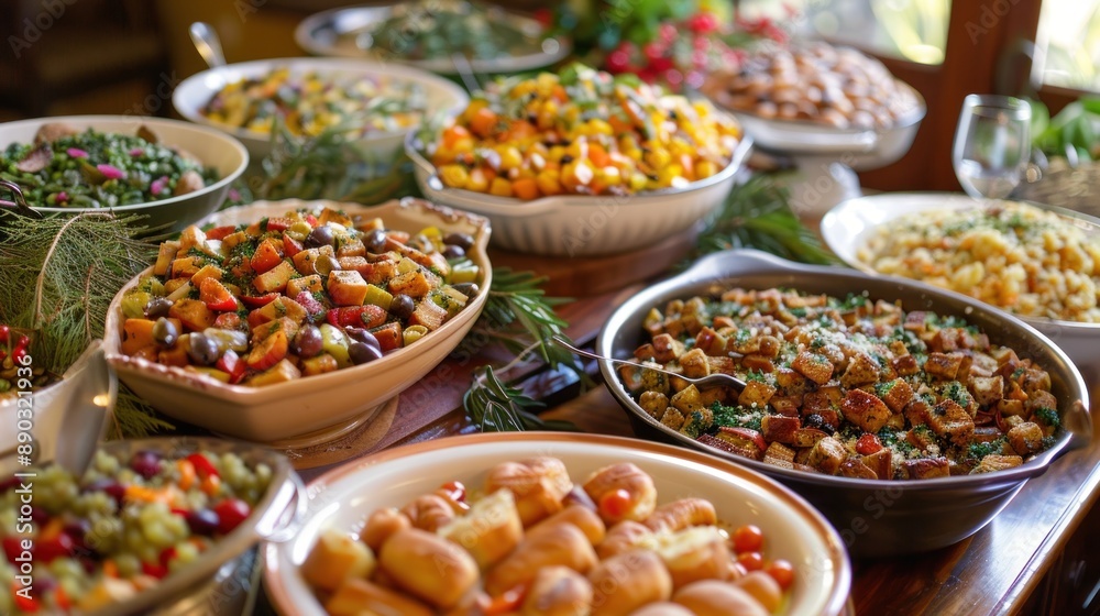 Host a holiday potluck dinner, where guests bring their favorite dishes to share for a festive feast. Host a holiday potluck dinner, where guests bring their favorite dishes to share for a festive feast.