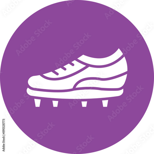 Cleats glyph circle icon