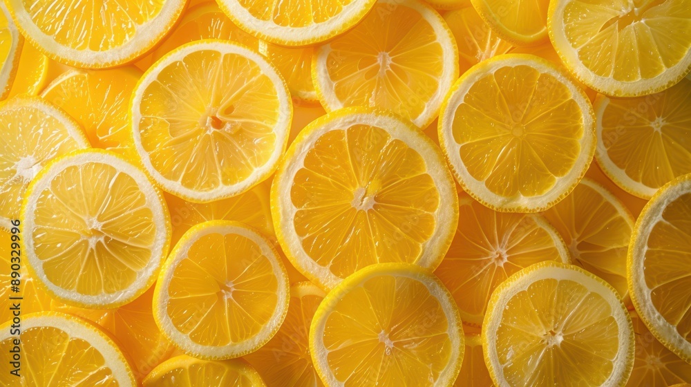 The juicy lemon slices The juicy lemon slices