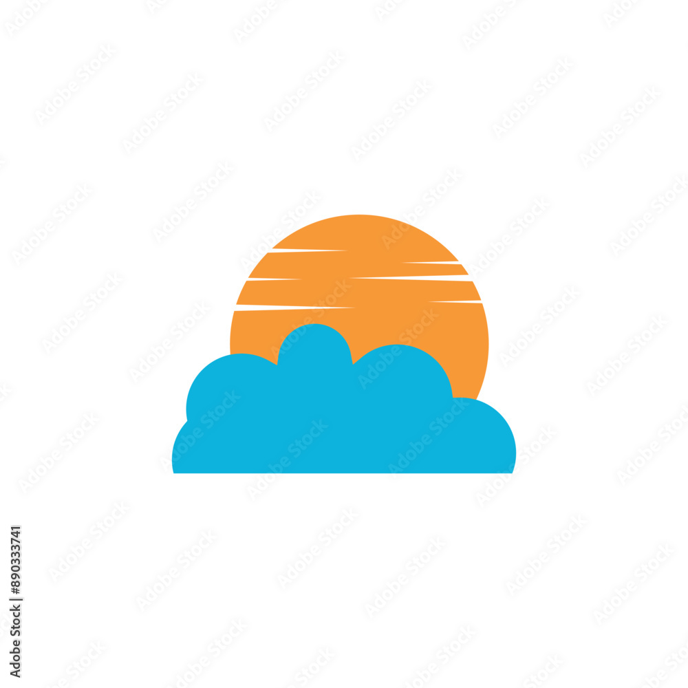 Cloud logo design vector with creative idea Cloud logo design vector with creative idea